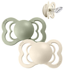 BIBS Couture Sutter - Str. 2 - 2-pak - Anatomisk - Ivory/Sage