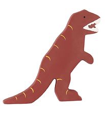 Tikiri Bidelegetøj - Naturgummi - T-Rex - Rødbrun
