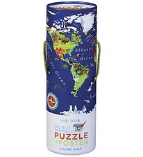 Crocodile Creek Puslespil - 200 Brikker - World Animals