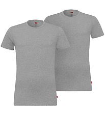 Levis T-Shirt - Crew Neck - 2-Pak - Middle Grey Melange
