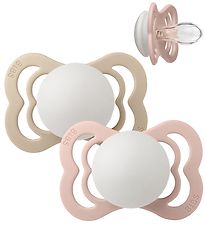 BIBS Supreme Glow Sutter - Str. 1 - 2-pak - Symmetrisk - Blush/V