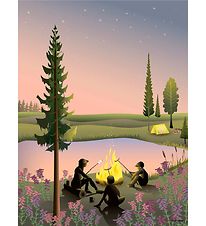 Vissevasse Plakat - 50x70 cm - Campfire