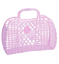 Sun Jellies Lille Foldekurv - Retro - 26x21x12 cm - Lilac