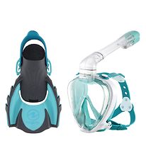 Aqua Lung Snorkelsæt - Smart Snorkel - Hvid/Turkis