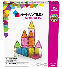 Magna-Tiles Magnetst - 15 Dele - Stardust Glitter & Spejle