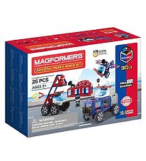 Magformers Amazing Police And Rescue Sæt - 26 Dele
