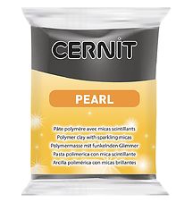 Cernit Polymer Ler - Pearl - Sort