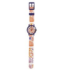 Djeco Armbndsur - Montre Feuilles - Lilla/Orange/Hvid