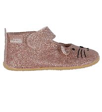 Living Kitzbhel Ballerina Hjemmesko- Rosa Glitter m. Kat