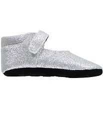 Fuzzies Ballerina Hjemmesko - Amalie - Sølv m. Glimmer