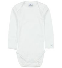 Smallstuff Body L/Æ - Hvid m. Hulmønster