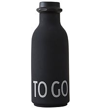 Design Letters Drikkeflaske - 500 ml - Sort m. TO GO