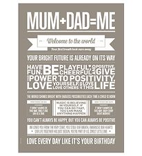 I Love My Type Plakat - A3 - Love Typography - Mum+Dad=Me