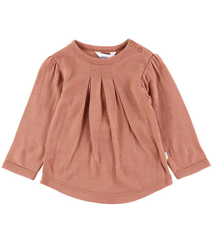 Joha Bluse - Uld - Rød/Brun
