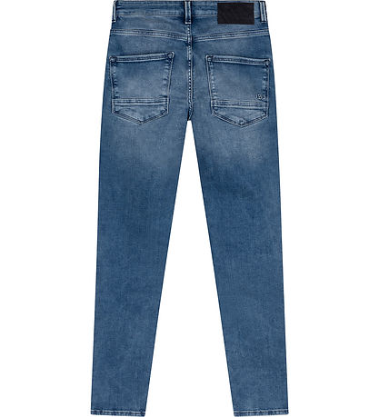 Indian Blue Jeans Jeans - Tapered Fit - Damaged Light Denim