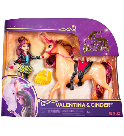 Unicorn Academy Legetøjsfigurer - 23,5 cm - Valentina & Cinder