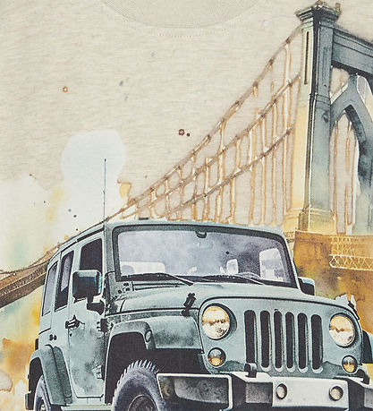Hust and Claire Bluse - Anton - Wheat Melange m. Jeep