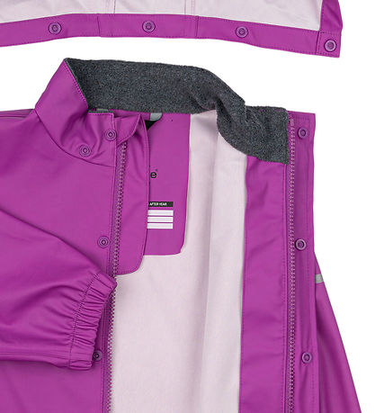 Mikk-Line Regntøj - PU - Recycled - Purple Cactus Flower