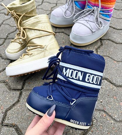 Moon Boot Vinterstøvler - Icon Mini Nylon - Blå