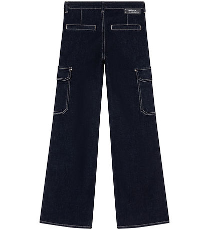 Indian Blue Jeans Jeans - Cargo - Wide Fit - Dark Denim