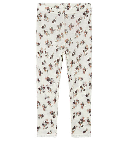 Name It Leggings - Uld - Noos - NmfWang  - Snow White m. Hulmøns