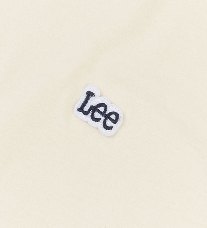 Lee T-shirt - Badge - White Asparagus
