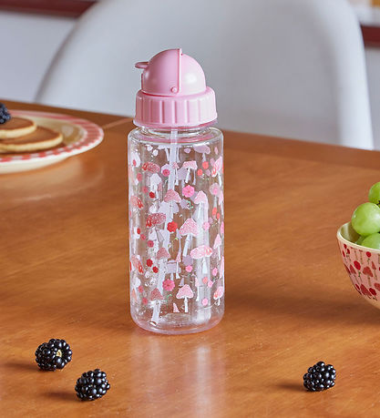 Rice Drikkedunk -  500 ml - Pink/Happy Forest