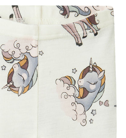Name It Leggings - Uld - NbfWillitus - Snow White m. Enhjørninge