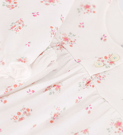 Petit Bateau Nattøj - 2 delt - Marshmallow/Multicolor