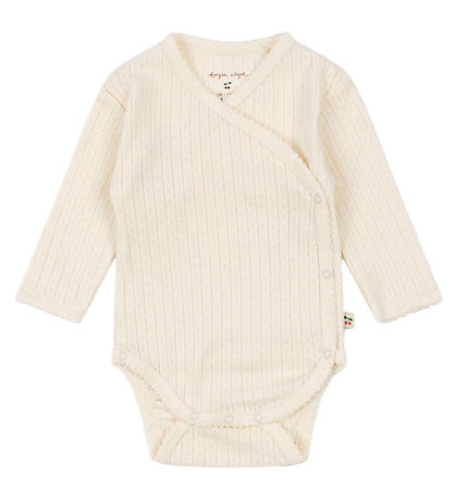 Konges Sløjd Body l/æ - Minnie Newborn - Antique White