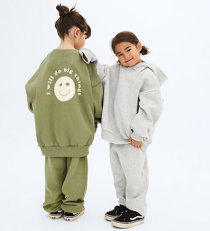Wheat Sweatpants - Kasai - Grey Melange