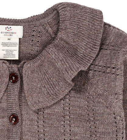 Copenhagen Colors Cardigan - Uld - Natural Melange