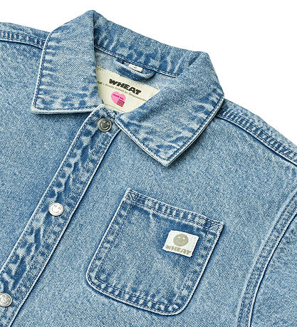 Wheat Skjorte - Denim - Pappo - Blue