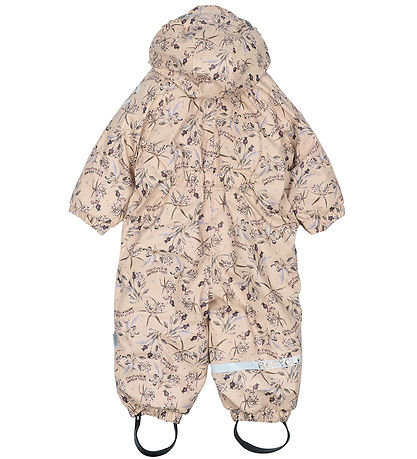 Mikk-Line Flyverdragt - PU - Recycled - Doeskin m. Blomster