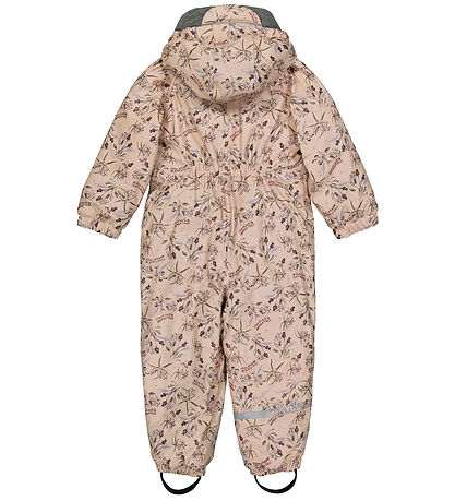 Mikk-Line Flyverdragt - PU - Recycled - Doeskin m. Blomster