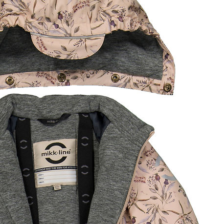 Mikk-Line Flyverdragt - PU - Recycled - Doeskin m. Blomster