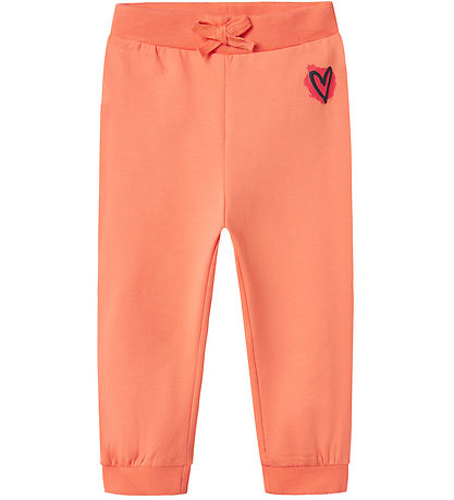 Name It Sweatpants - NmfNonna - Fusion Coral