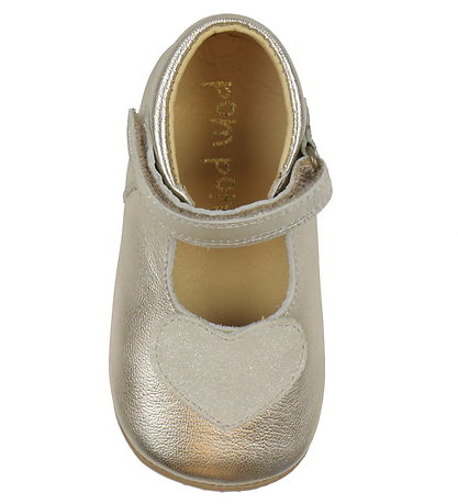 Pom Pom Hjemmesko - Beginners Ballerina Heart - Guld