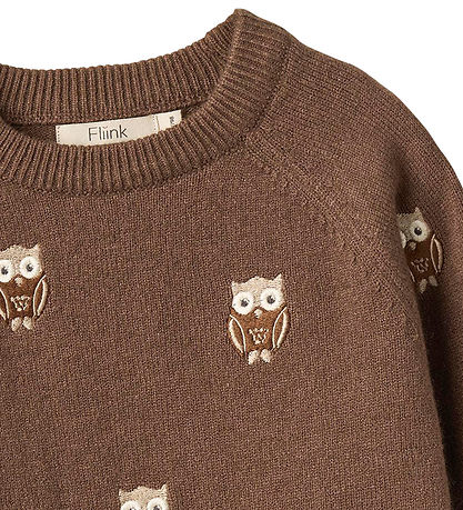 Fliink Bluse - Alon Owl - Pullover - Carafe