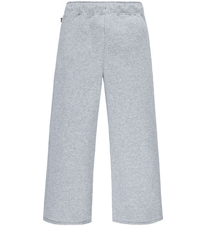 Levis Sweatpants - Wide Leg - Gråmeleret m. Rød