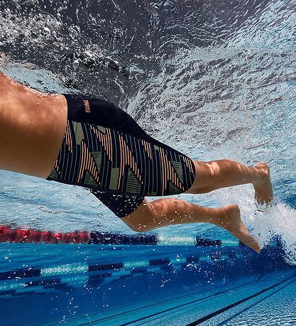 Speedo Badebukser - Hyperboom Panel Jammer - Black/Green