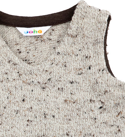 Joha Vest - Strik - Uld - Beige
