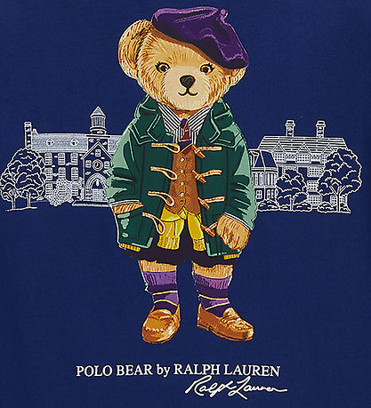 Polo Ralph Lauren Bluse - Blå m. Bamse