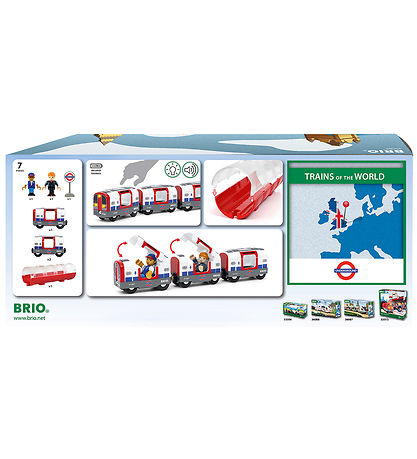 BRIO World London Undergrundstog - Batterridrevet - 36085