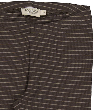 MarMar Leggings - Rib - Modal - Nori Green Stripe