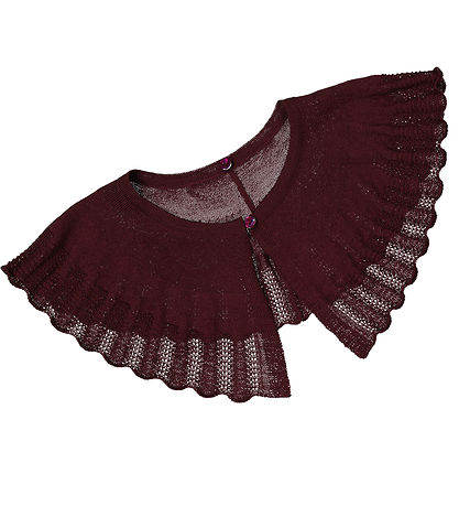 MarMar Bluse - Uld - Thulla - Deep Mulberry m. Krave