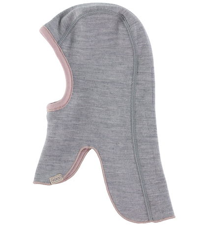 Voksi Elefanthue - Uld - 2-lags - Vendbar - Soft Grape/Gråmelere