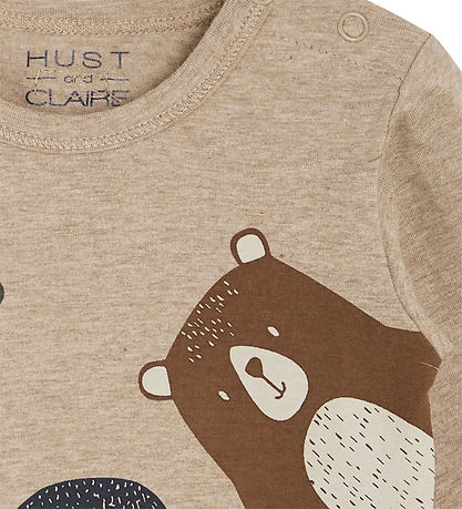 Hust and Claire Body l/æ - Buster - Beige Melange m. Dyr