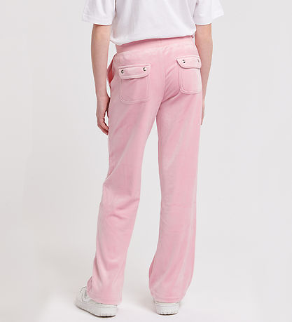 Juicy Couture Velourbukser - Tonal Wide - Pink Nectar