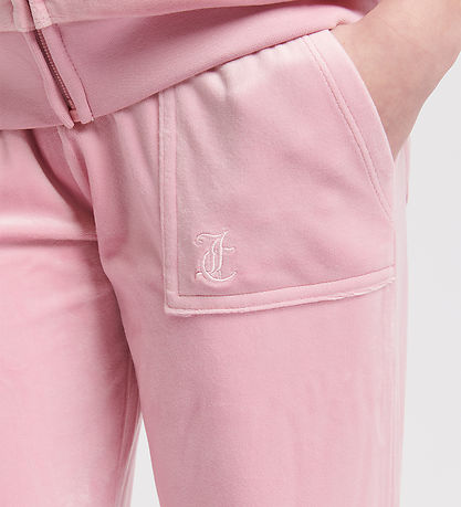 Juicy Couture Velourbukser - Tonal Wide - Pink Nectar